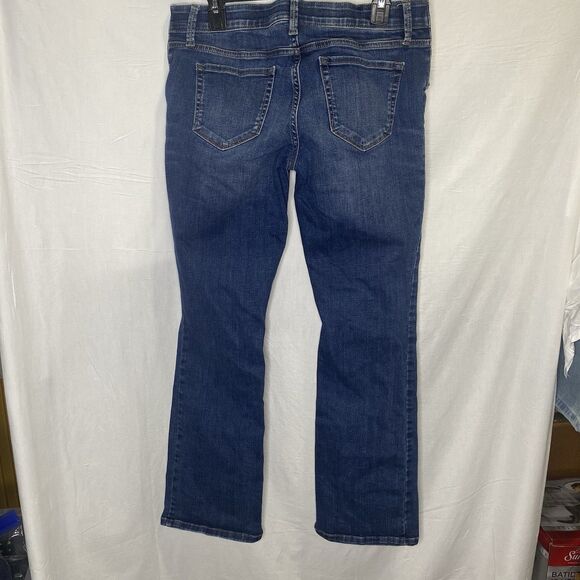 ISABEL MATERNITY Jeans Low Rise Bootcut Under Belly Stretch Denim Womens 8 Blue - Picture 3 of 8